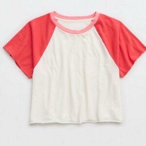 Aerie Cropped Raglan T-Shirt
